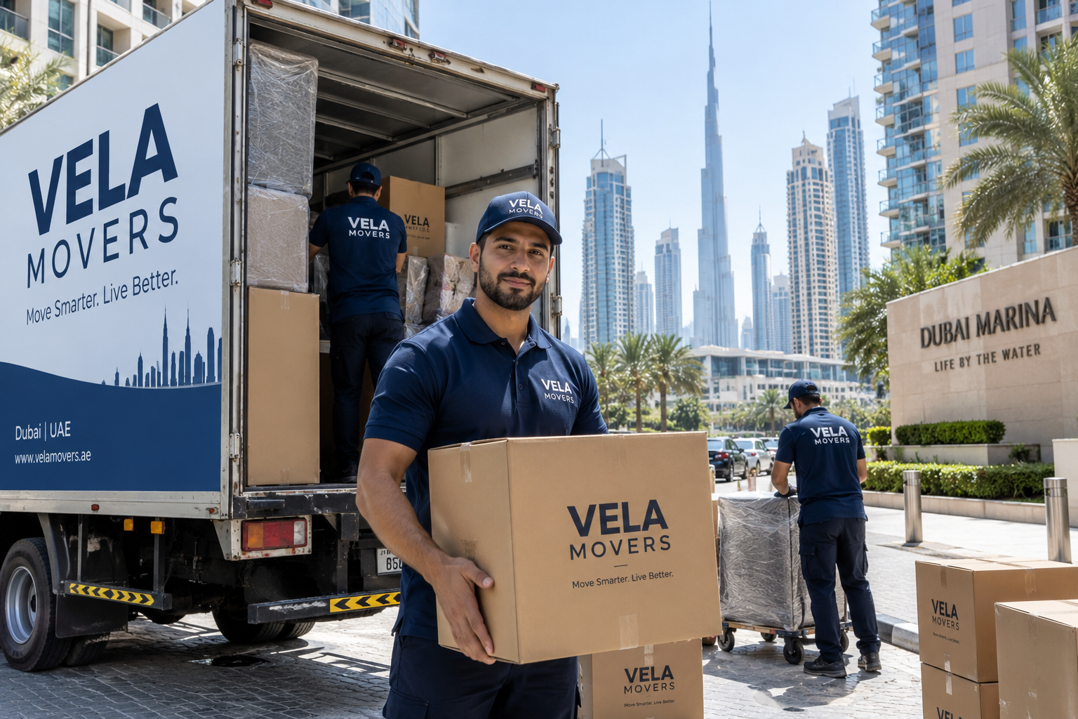 Vela Movers service areas across Dubai