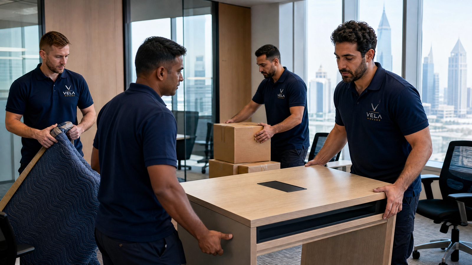 Office relocation and furniture moving in Dubai